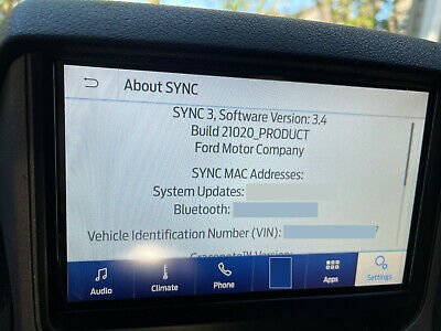 Ford Sync 3.4 Build 21020 + F10 + Build 22251 Update Maps Europe 2022