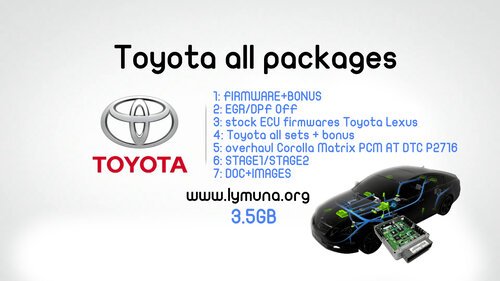 More information about "Toyota all packages [FIRMWARE/BONUS][EGR/DPF OFF ] [STAGE1/STAGE2]"
