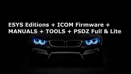 More information about "ESYS Editions + ICOM Firmware + MANUALS + TOOLS + PSDZ Full & Lite"