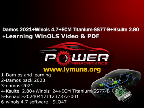 More information about "Damos 2021+Winols 4.7+ECM Titanium-SS77-B+Ksuite 2.80 +Learning WinOLS Video & PDF"