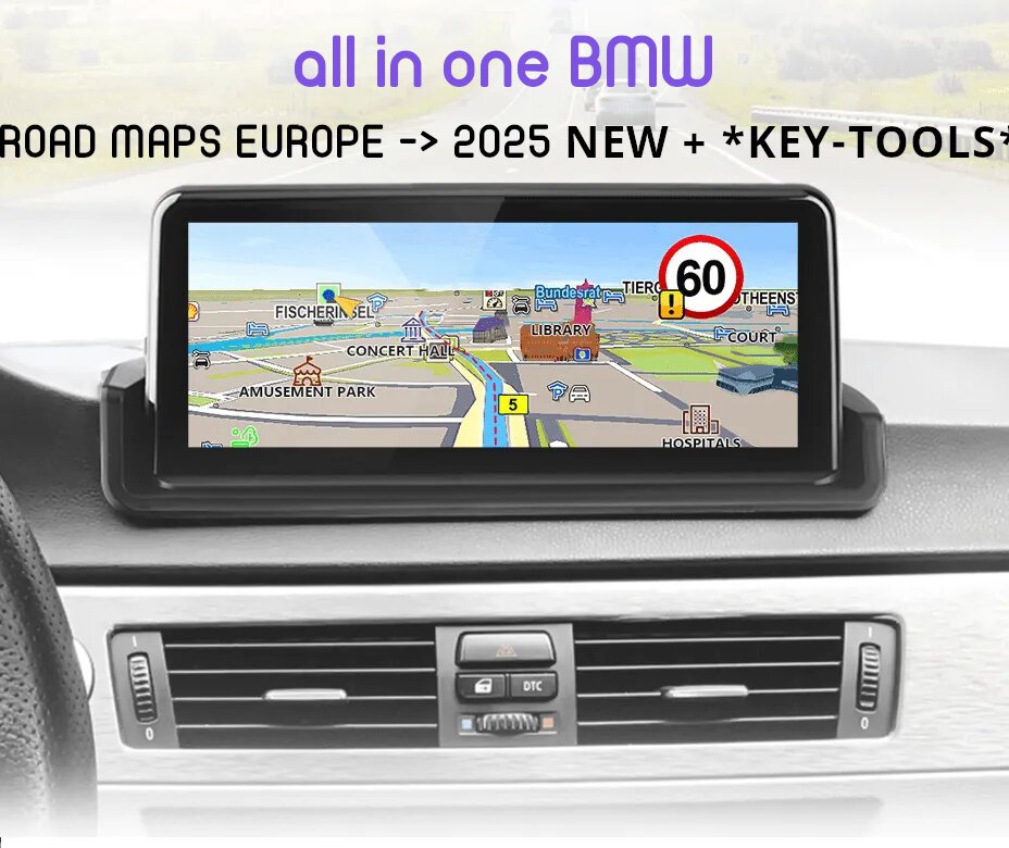 all in one BMW ROAD MAPS EUROPE -> 2025 NEW + *KEY-TOOLS*