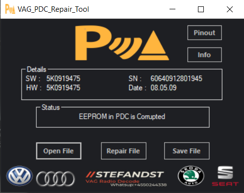 More information about "VAG PDC EEPROM Repair Tool"