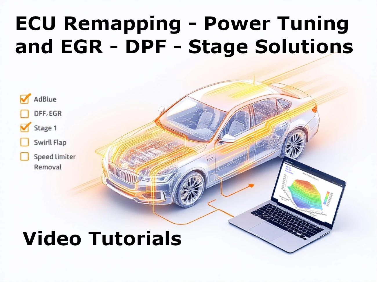 ECU Remapping - Power Tuning and EGR - DPF - Stage Solutions