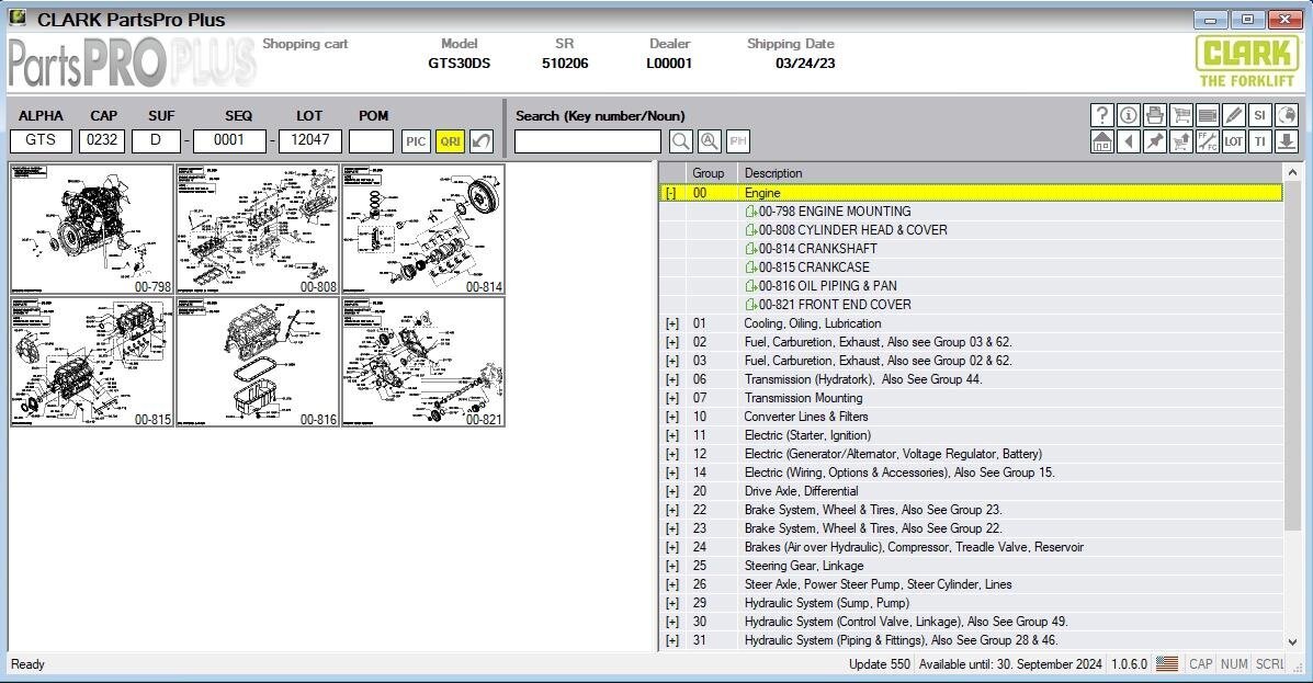 CLARK FORKLIFT PARTS PRO PLUS 08.2025