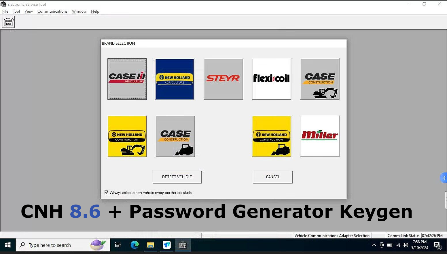 CNH 8.6 + Password Generator Keygen