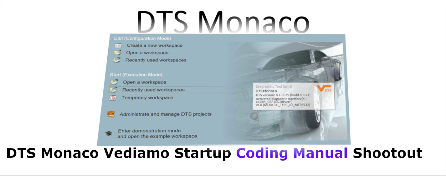 DTS Monaco Vediamo Startup Coding Manual