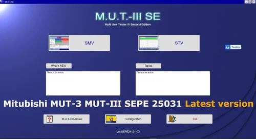 More information about "Mitubishi MUT-3 MUT-Ⅲ SEPE 25031 Latest version"