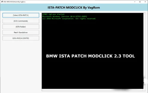 More information about "BMW ISTA PATCH MODCLICK 2.3 TOOL"