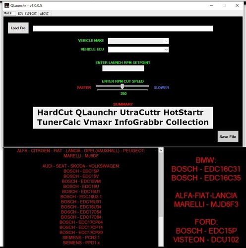 More information about "HardCut QLaunchr UtraCuttr HotStartr TunerCalc Vmaxr InfoGra"